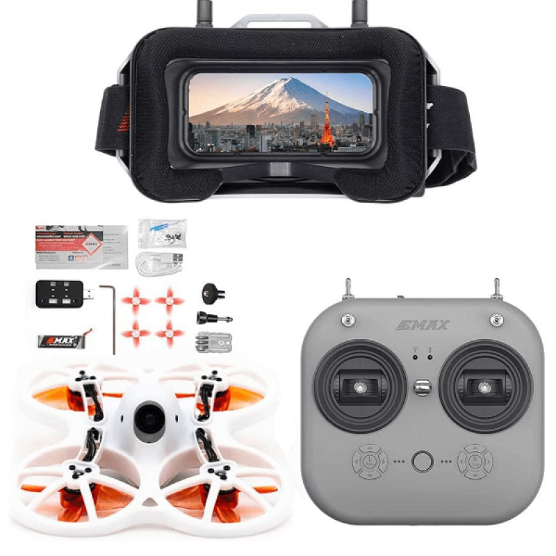Квадрокоптер Emax EZ Pilot Pro RTF Kit – FPV дрон з камерою, БК моторами, окулярами