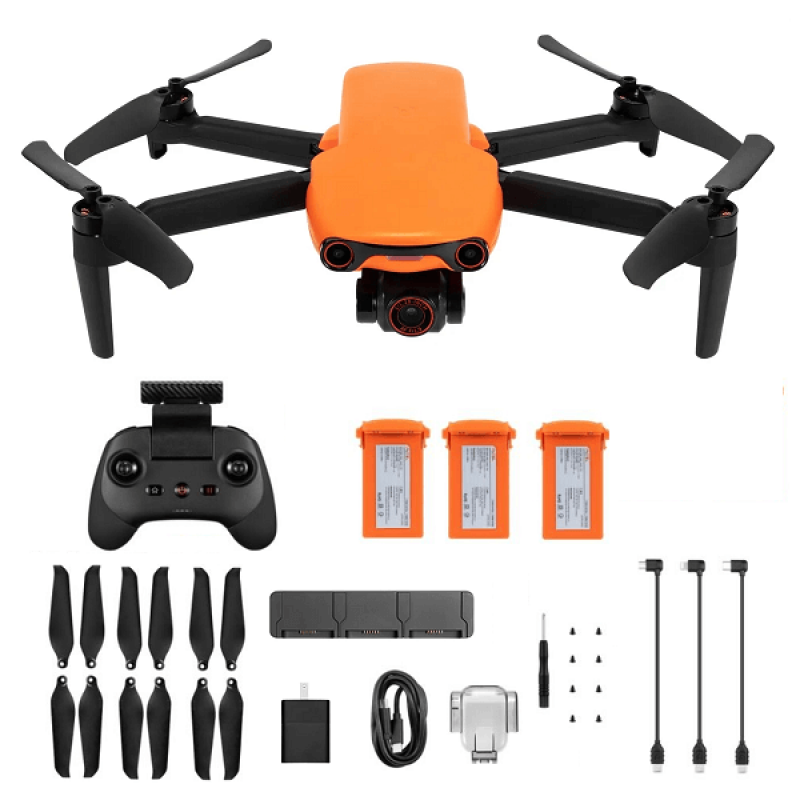 Квадрокоптер Autel Evo Nano Plus Premium Bundle Orange (102000767) – дрон з 4K камерою, FPV, GPS, БК мотори, до 16,8 км, 28 хвилин в сумці