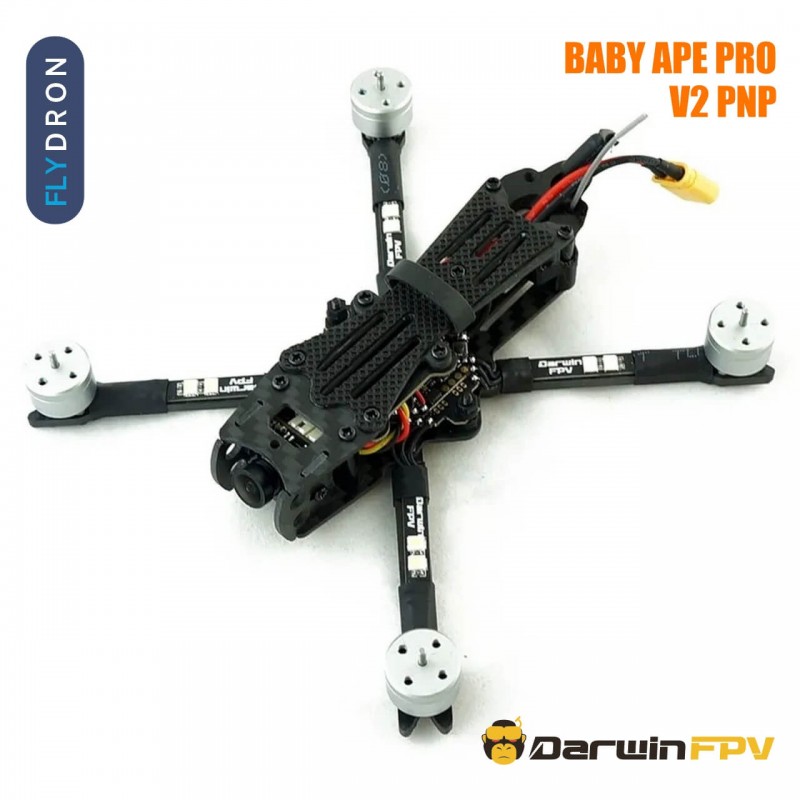 Квадрокоптер DarwinFPV Baby Ape Pro V2 PNP – FPV-дрон, БК мотори, 3-дюймовий, Карбон 3K, XT30, PNP-версія