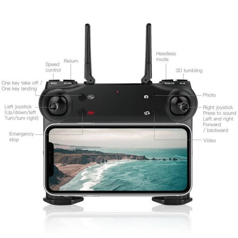 Квадрокоптер ZLRC SG107 - дрон з 4K і HD камерами, FPV, барометр, до 15 хвилин