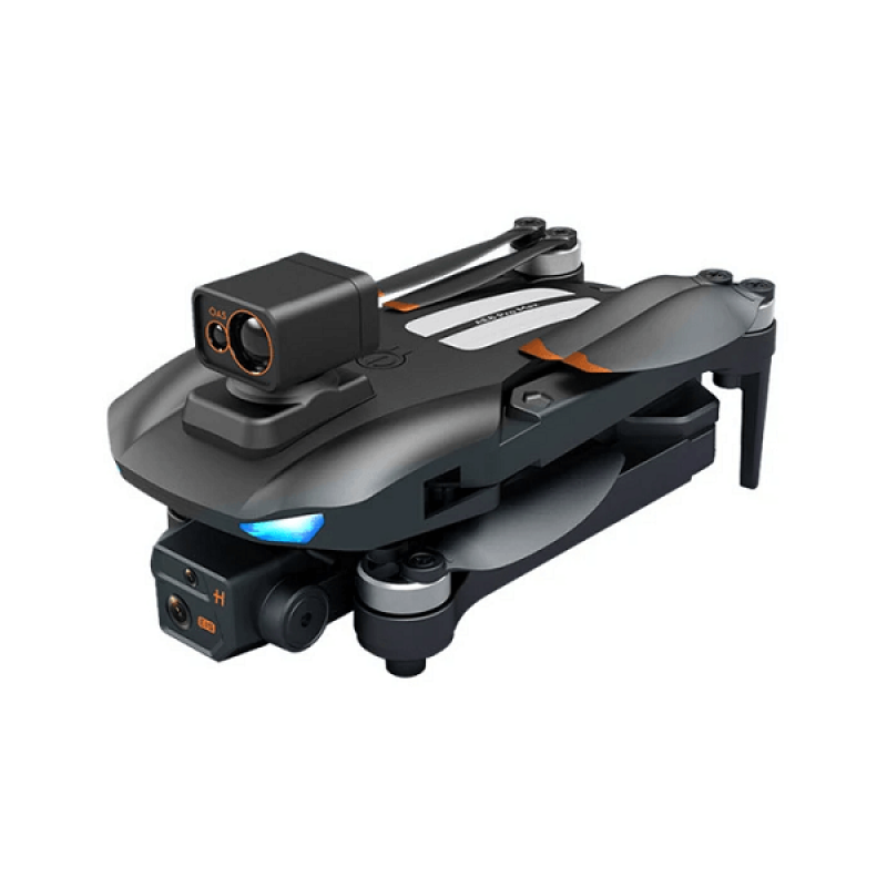 Квадрокоптер AE8 Pro Max Black − дрон з 8K і HD камерами, GPS, БК мотори, запобігання перешкод, до 20 хвилин у кейсі