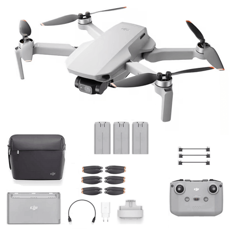 Квадрокоптер DJI Mini 2 Fly More Combo (CP.MA.00000307.01) - дрон з 4K камерою, FPV, GPS, БК мотори, до 6км, 31 хвилина