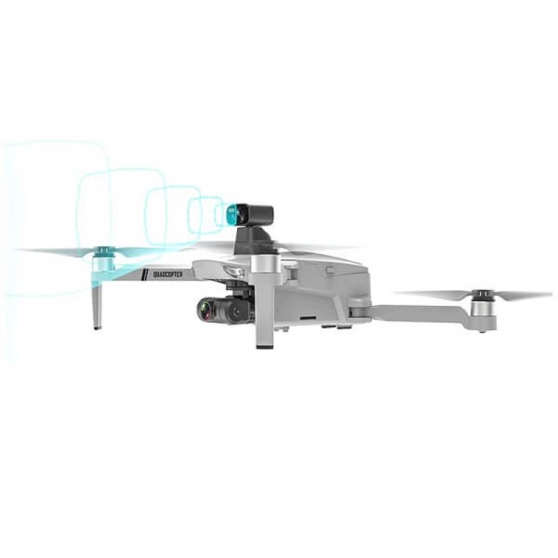 Квадрокоптер Kfplan KF102 Max Gray - дрон з 4K і HD камерами, EIS, FPV, GPS, БК мотори, запобігання перешкод, до 1200м, 25 хвилин в кейсі