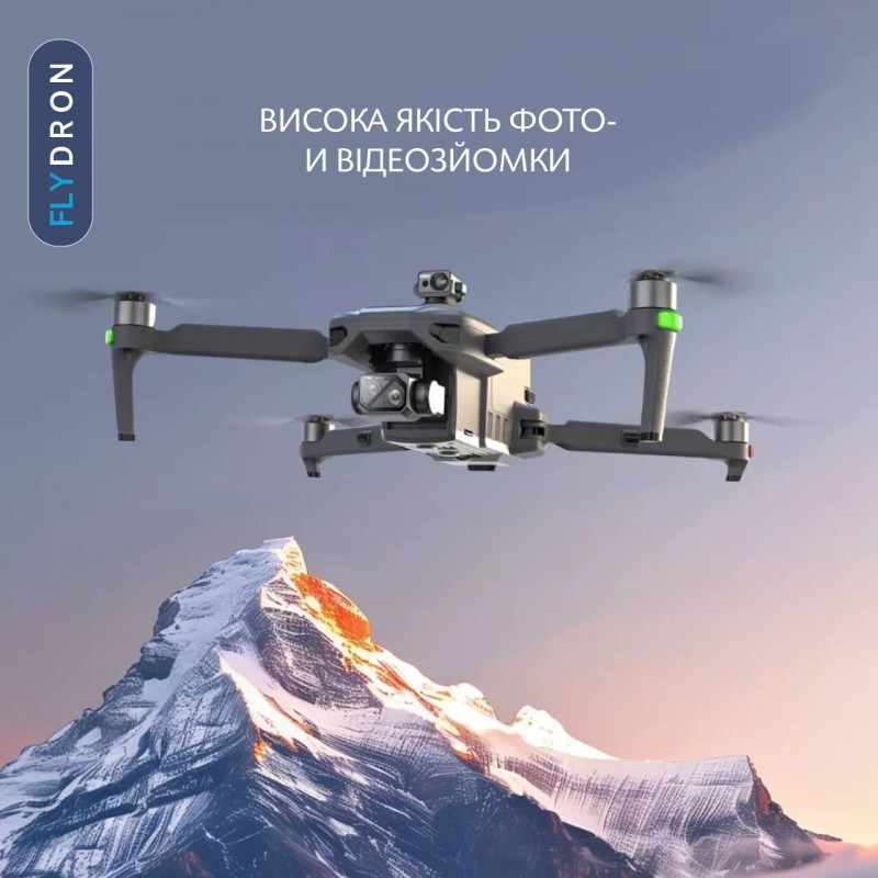 Квадрокоптер ZLL SG909 – дрон з 4K HD камерою, БК мотори, GPS, 5G Wi-Fi, FCC, EIS, Екран на пульті, 3-осьовий підвіс, Уникнення перешкод 360°, АКБ у комплекті, до 45 хвилин, до 10 км, Сумка