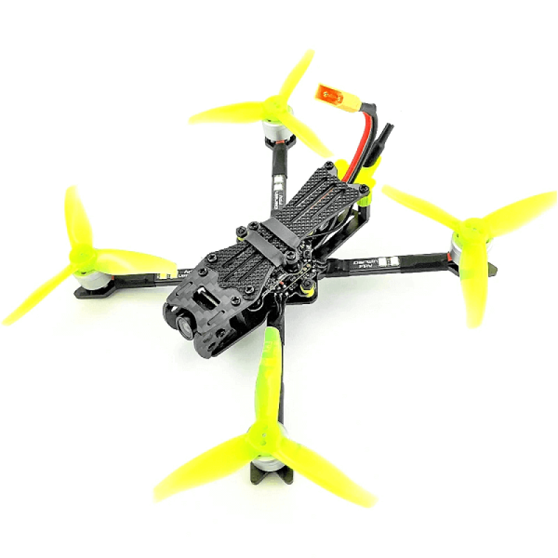 Квадрокоптер DarwinFPV Baby Ape Pro 3" RTF Yellow – FPV-дрон з камерою, БК мотори, окуляри і пульт ДК