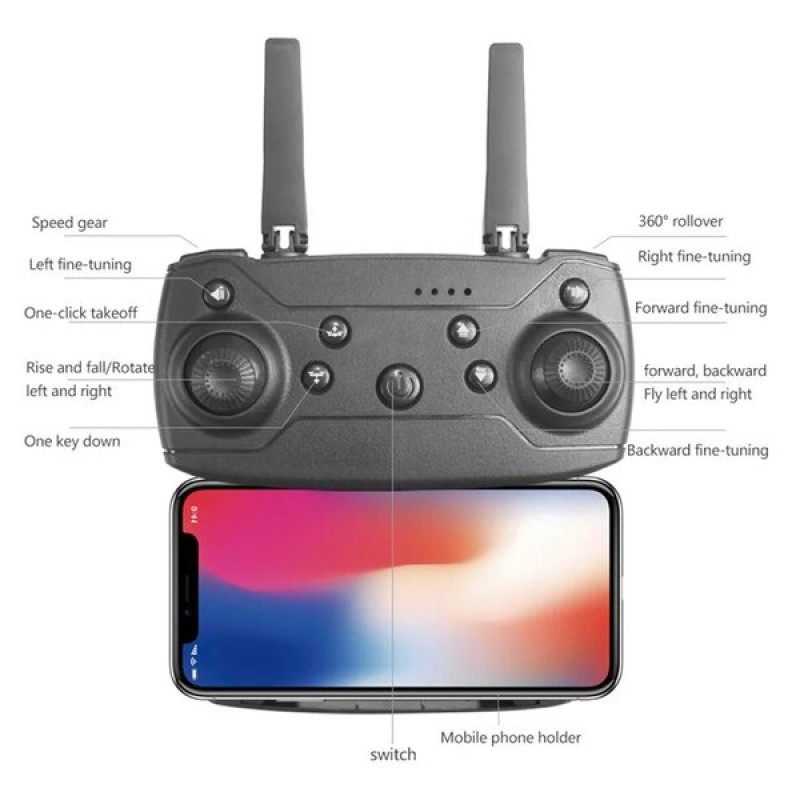 Квадрокоптер K13 MAX - Дрон з 4K HD Подвійною камерою,FPV, до 10 хвилин польоту, до 100 м