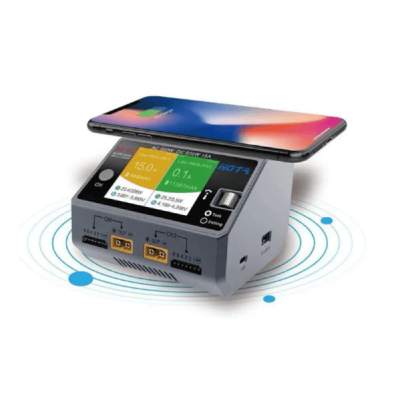 Зарядний пристрій HOTA D6 Pro AC 200W DC 650W – зарядка для живлення акумуляторів від мережі