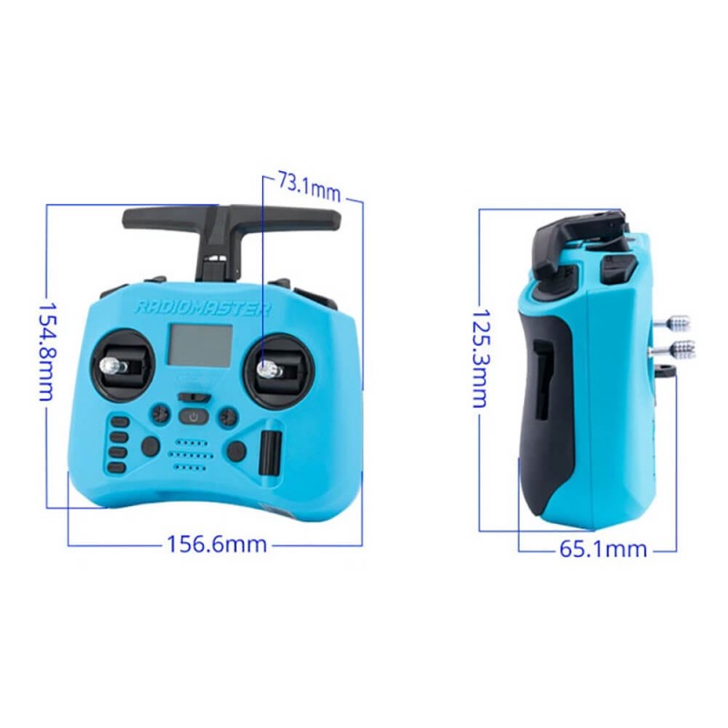 Пульт дистанційного керування RadioMaster Pocket Crush M2 ELRS 2.4 ГГц Iceberg Blue