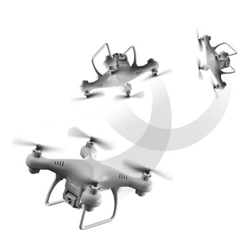 Квадрокоптер XKJ KY908 Gray – міні-дрон з 4K камерою, FPV, барометр, до 12 хвилин