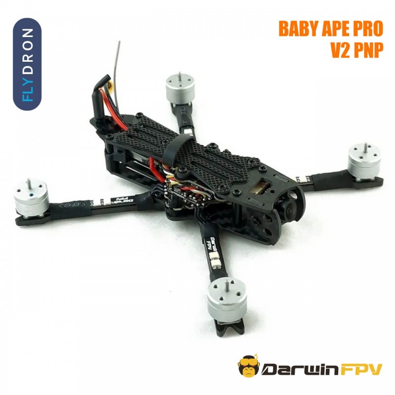 Квадрокоптер DarwinFPV Baby Ape Pro V2 PNP – FPV-дрон, БК мотори, 3-дюймовий, Карбон 3K, XT30, PNP-версія