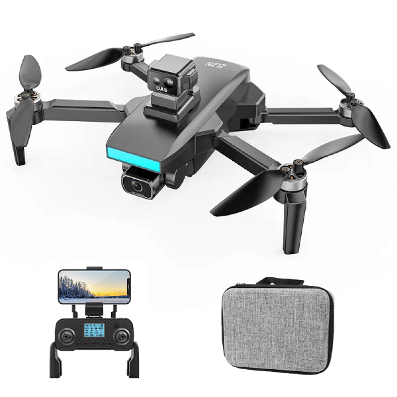 Квадрокоптер ZLRC SG107 Max - дрон з 4K і HD камерами, FPV, GPS, БК мотори, до 1200м, 20 хвилин в кейсі