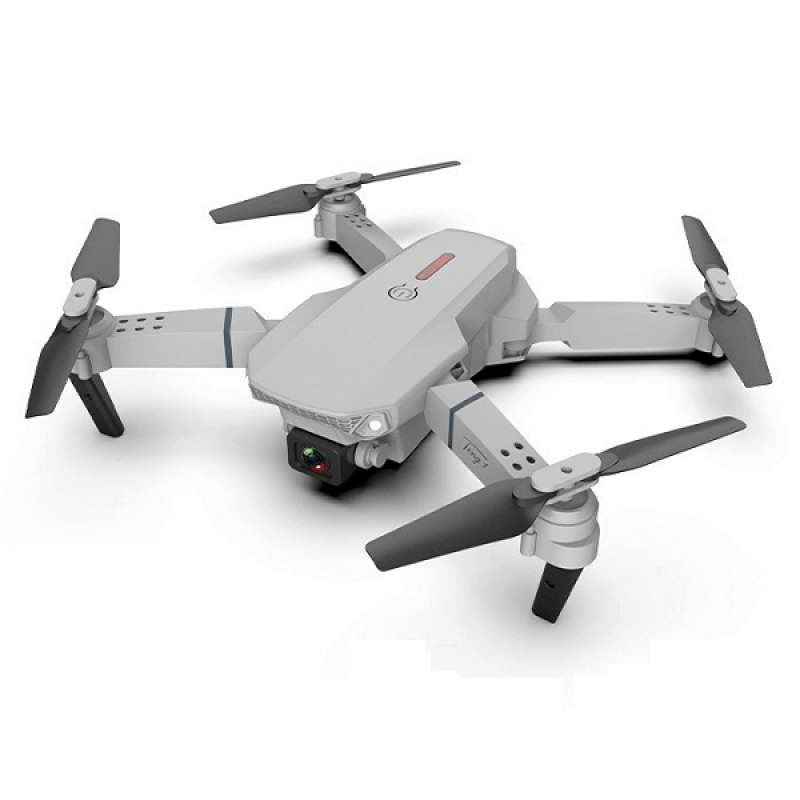 Квадрокоптер RC E88 Pro Gray - дрон з 4K і HD камерами, FPV, барометр, до 15 хвилин в кейсі + злітний майданчик