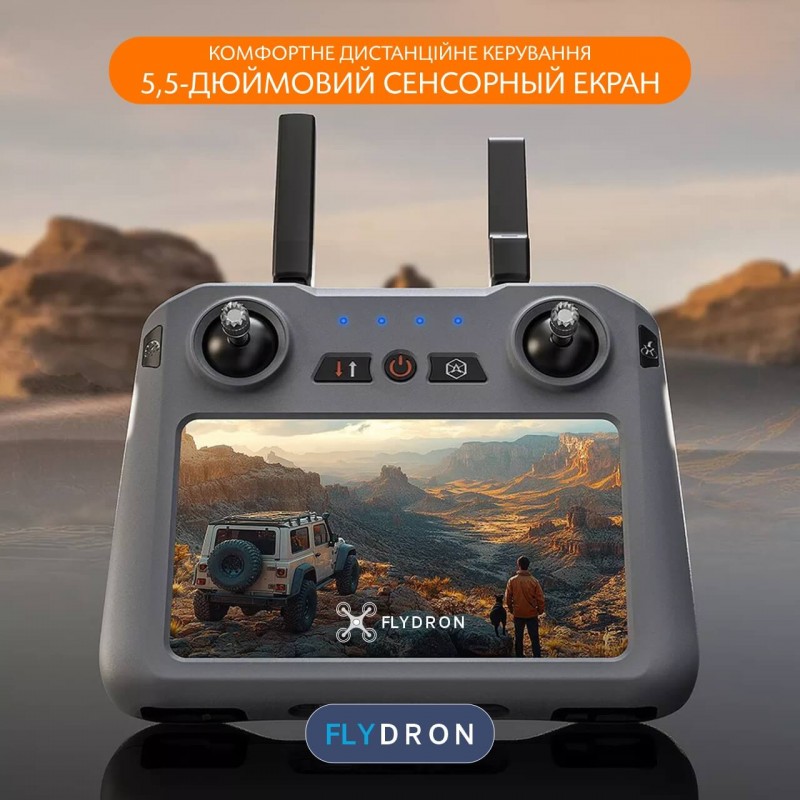 Квадрокоптер ZLL SG909 – дрон з 4K HD камерою, БК мотори, GPS, 5G Wi-Fi, FCC, EIS, Екран на пульті, 3-осьовий підвіс, Уникнення перешкод 360°, АКБ у комплекті, до 45 хвилин, до 10 км, Сумка