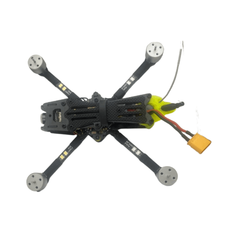 Квадрокоптер DarwinFPV BabyApe Pro V2 ELRS RTF Yellow – FPV-дрон з камерою, БК мотори, окуляри, пульт ДК