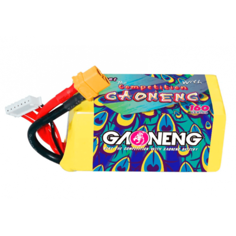 GNB 1300mAh 6S 22.2V 160C (XT60) – потужний LiPo-акумулятор для FPV-дронів