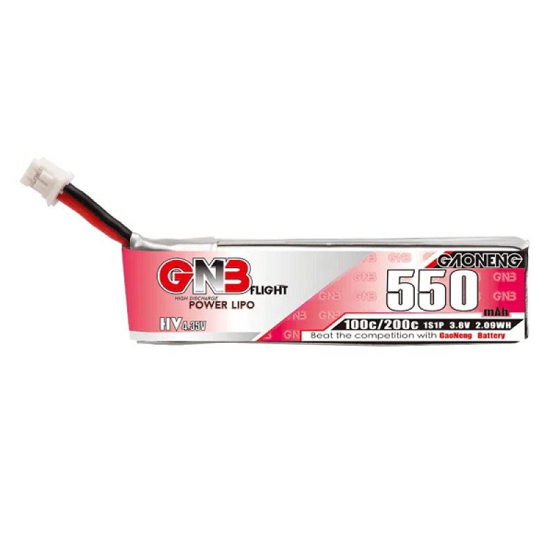 Акумуляторна батарея GNB на 550 mAh 1S 3.8V 100C для FPV квадрокоптерів