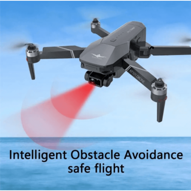 Професійний квадрокоптер KF101 Max S - дрони з камерою для обльоту території до 5 км, 3-осьовий підвіс, БК мотори до 25 хв. польоту