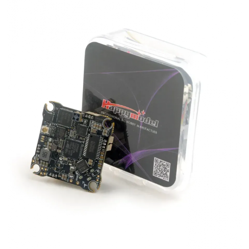 Контролер польоту HappyModel X12 AIO 5-IN-1 ELRS 2.4G – FC з вбудованим 12A ESC і підтримка OPENVTX для 1-2s FPV дронів