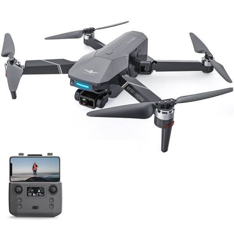 Квадрокоптер Kfplan KF101 Max - дрон з 4K і HD камерами, EIS, FPV, GPS, БК мотори, до 3000м, 25 хвилин в сумці