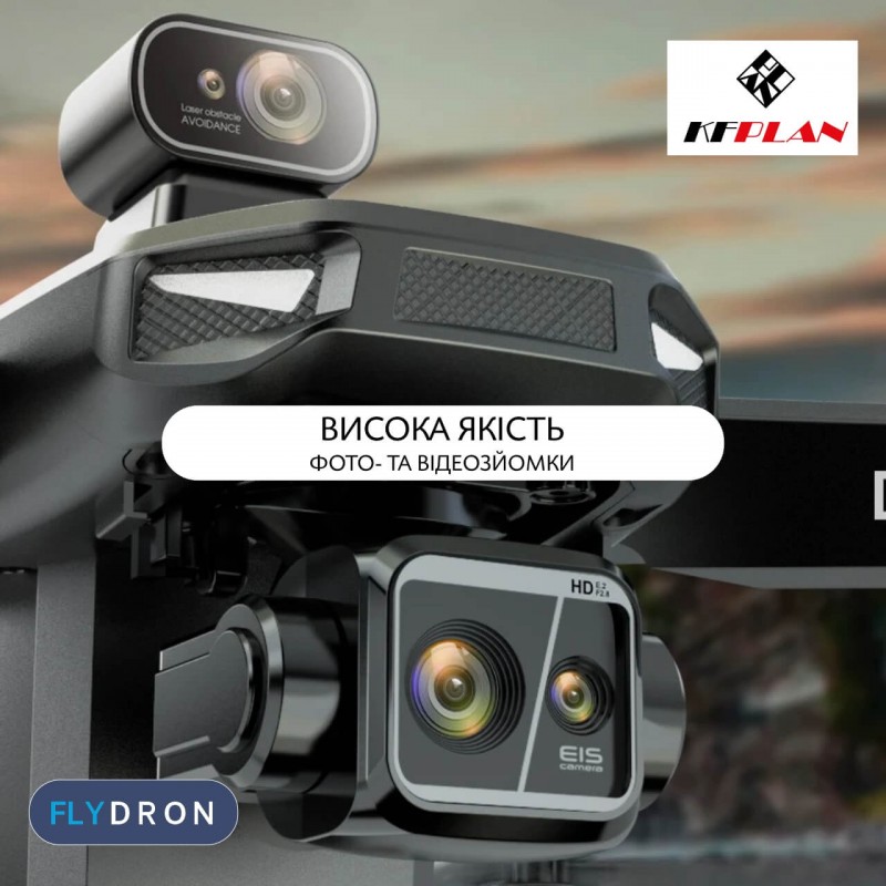 Квадрокоптер KFPLAN KF104 Max 2 – дрон з 4K камерою, БК мотори, GPS, EIS, 3-осьовий підвіс, АКБ у комплекті, Сумка, до 30 хвилин, до 6 км