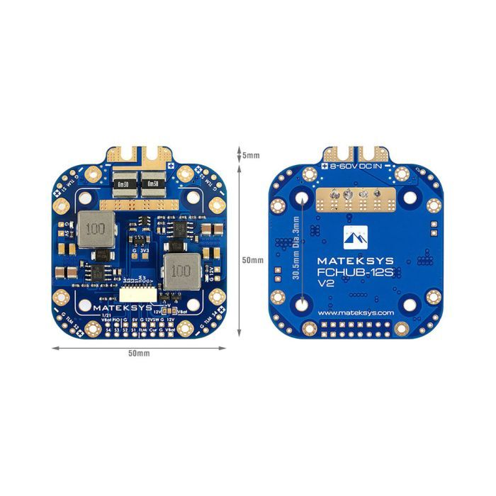 Плата розподілу живлення (PDB) MATEK FCHUB-12S (FCHUB12S)