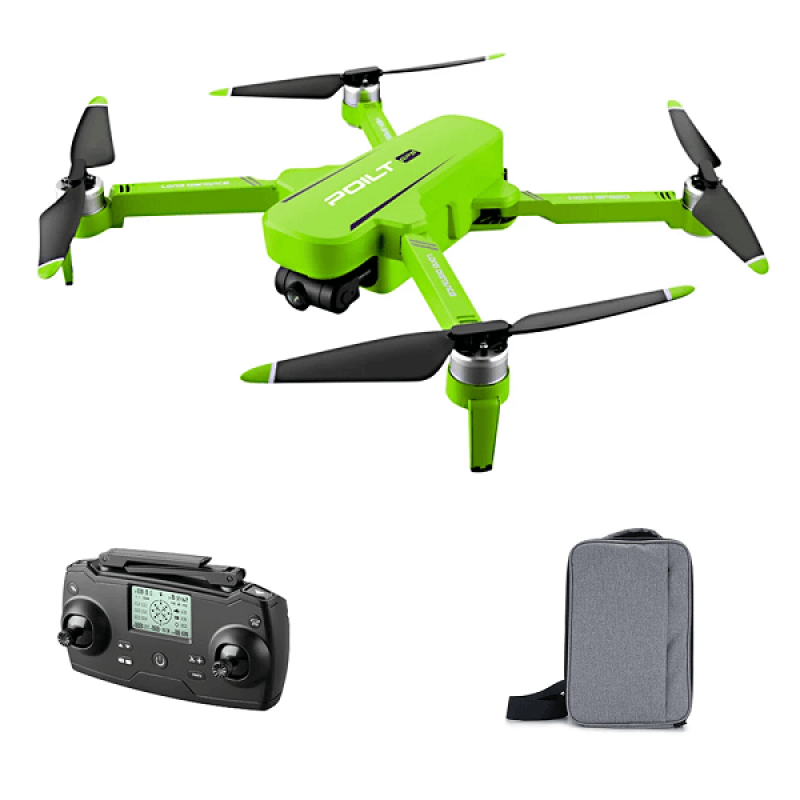 Квадрокоптер JJRC X17 Green - дрон з 6K і HD камерами, FPV, GPS, БК мотори, до 1000м, 30 хвилин в сумці