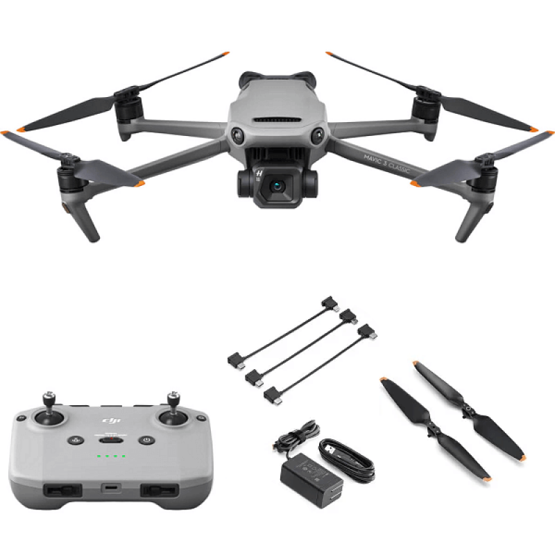 Квадрокоптер DJI Mavic 3 Classic RC-N1 (CP.MA.00000596.01) – дрон з 5.1K камерою, GPS, БК мотори, до 30 км, 46 хвилин