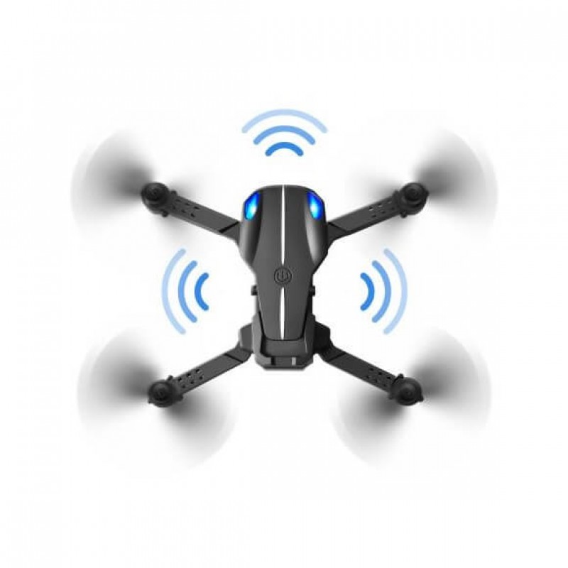 Квадрокоптер XKJ KY907 Black – міні-дрон з 4K і HD камерами, FPV, запобігання перешкод, до 15 хвилин в кейсі