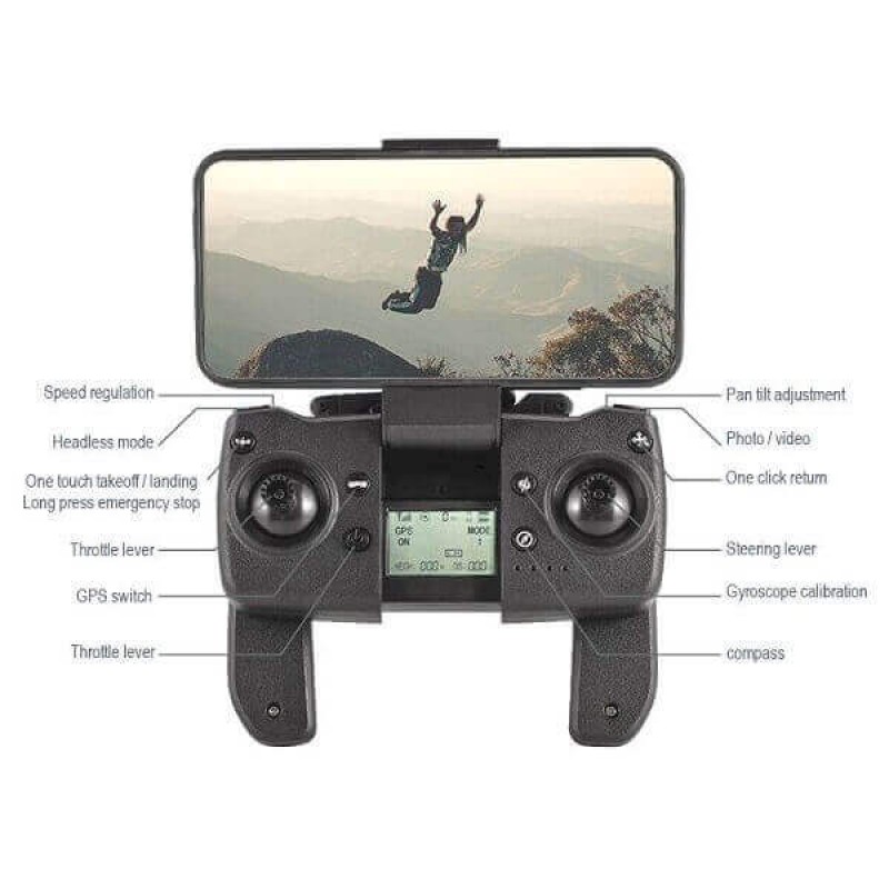 Квадрокоптер XKJ K60 Pro - дрон з 6K і HD камерами, ESC, FPV, GPS, БК мотори, до 1200м, 25 хвилин в кейсі