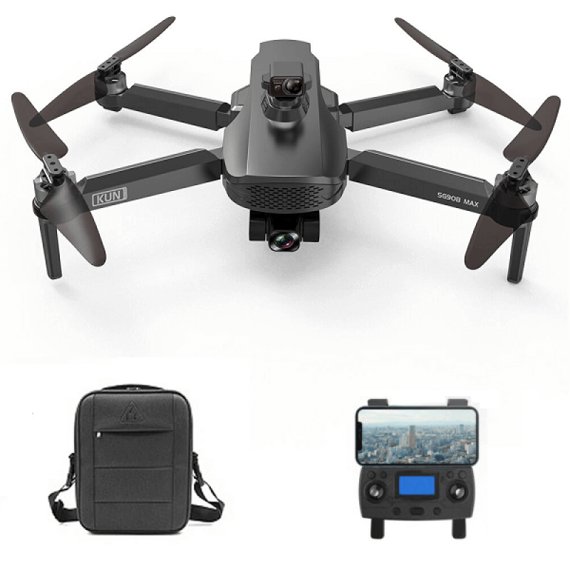 Квадрокоптер ZLRC SG908 Max - дрон з 4K і HD камерами, FPV, GPS, БК мотори, до 3000м, 26 хвилин в сумці