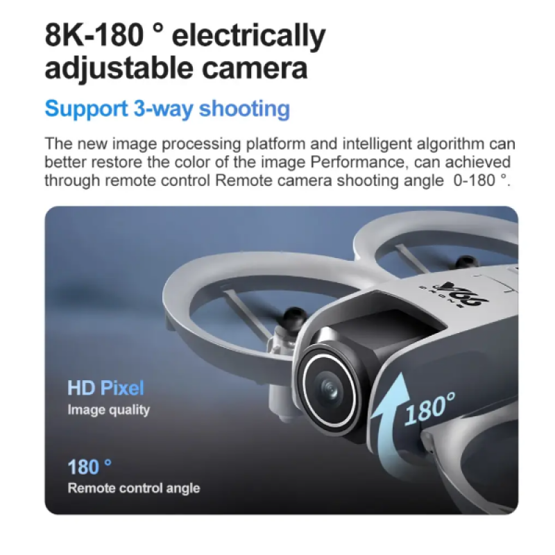 Квадрокоптер V66 - Дрон з HD камерою Mini drone з гіроскопом, до 200 м. до 12 хв