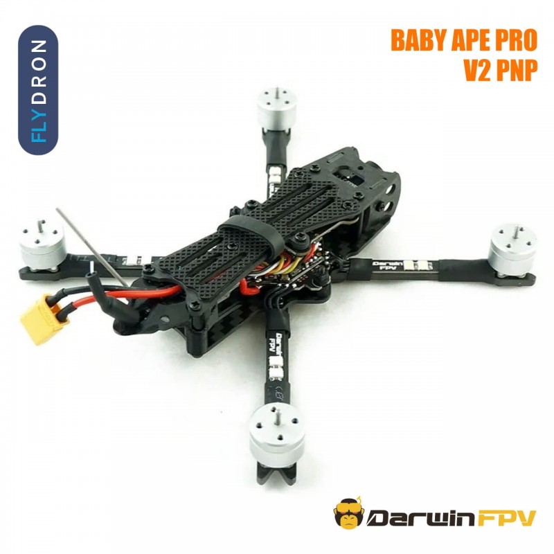 Квадрокоптер DarwinFPV Baby Ape Pro V2 PNP – FPV-дрон, БК мотори, 3-дюймовий, Карбон 3K, XT30, PNP-версія