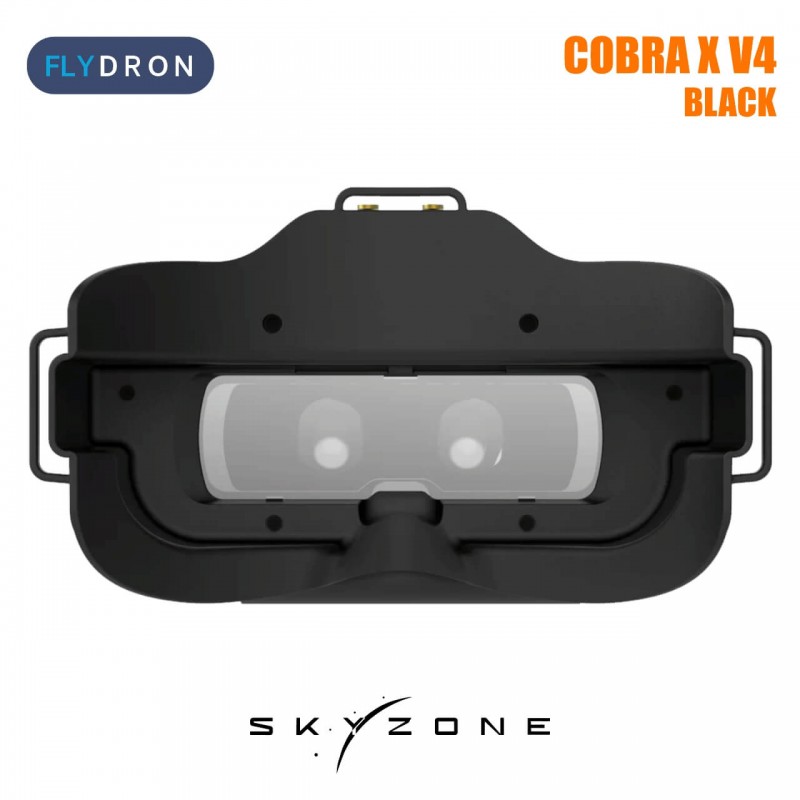 FPV-окуляри для квадрокоптерів Skyzone Cobra X V4 Black з приймачем SteadyView 5.8G та оновленим DVR 60 FPS