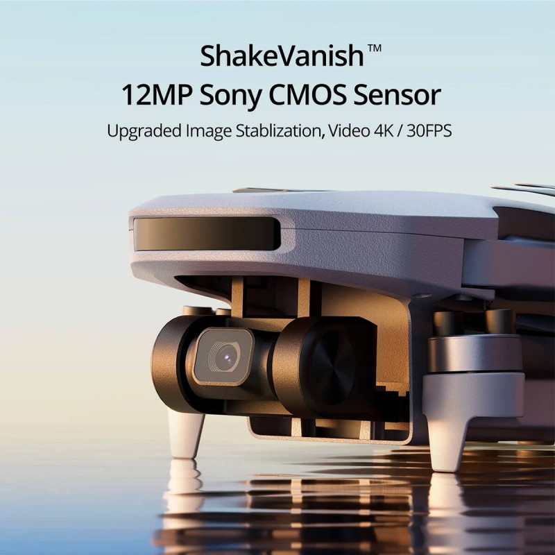 Квадрокоптер Potensic ATOM SE - GPS-дрон з 4K камерою на 3-осьовому підвісі, FPV на смартфон, БК мотори, до 5000 м, до 31 хвилини польоту, сірий