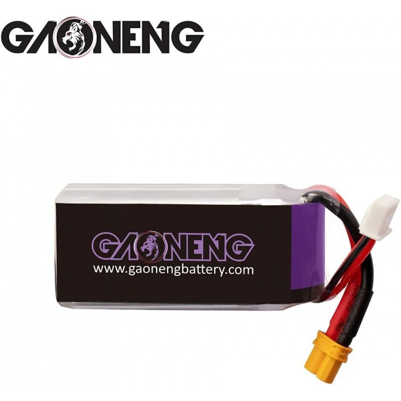Акумулятор GAONENG GNB LiPo 3S 1100 мАг 1100 мАг 11,4 В HV 60C з роз'ємом XT30 для FPV дронів розміром 90-130 мм, 2,5-дюймовий дрон