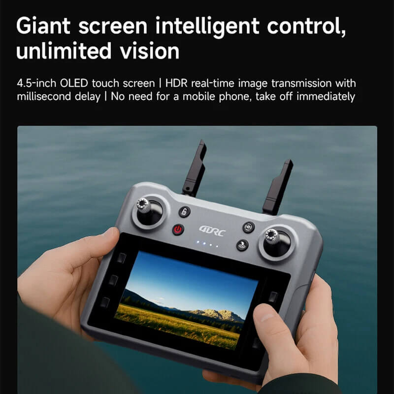 Квадрокоптер 4DRC F8 — дрон з FPV, GPS та уникненням перешкод 360°, до 2000 м, до 25 хвилин у кейсі