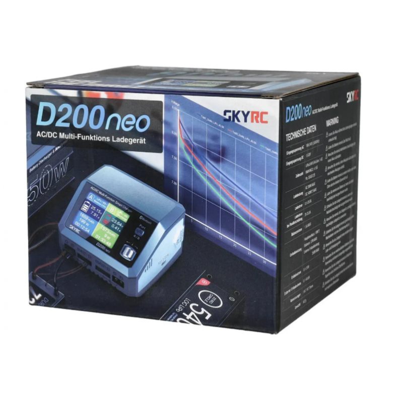 Зарядний пристрій SkyRC D200 Neo LiPo 1-6s 20A 200/800W AC/DC