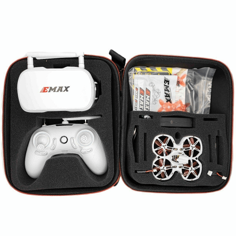 Квадрокоптер Emax Tinyhawk II RTF Kit – FPV дрон з камерою, БК моторами, окулярами і кейсом