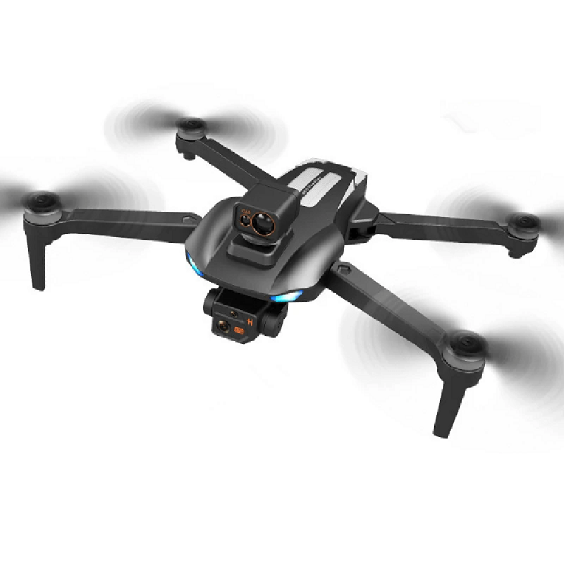 Квадрокоптер AE8 Pro Max Black − дрон з 8K і HD камерами, GPS, БК мотори, запобігання перешкод, до 20 хвилин у кейсі