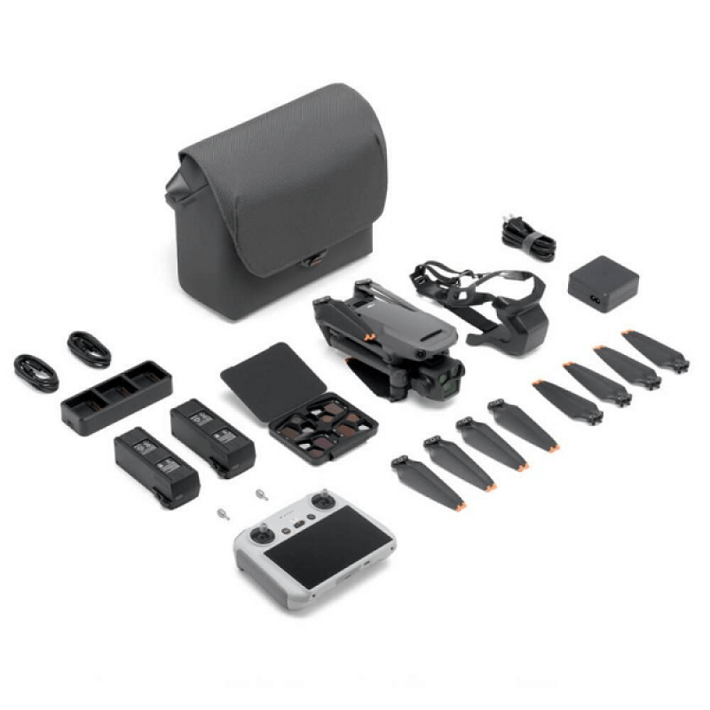 Квадрокоптер DJI Mavic 3 Pro Fly More Combo DJI RC (CP.MA.00000660.01) − дрон з 5.1K камерою, GPS, БК мотори, до 28 км, 43 хвилин