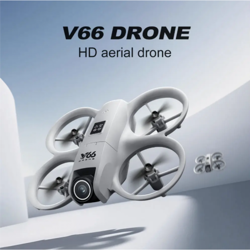 Квадрокоптер V66 - Дрон з HD камерою Mini drone з гіроскопом, до 200 м. до 12 хв