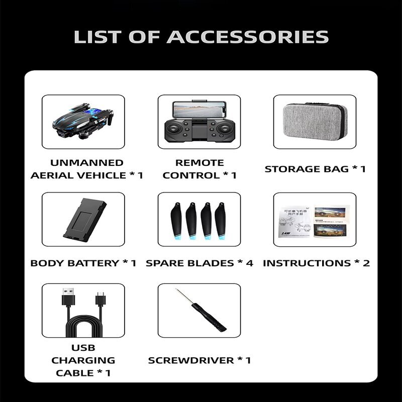 Квадрокоптер K706 - Дрон з безщітковим двигуном, 4K камерою, дальністю польоту до 100 м, часом польоту до 12 хв, функцією утримання висоти, безголовим режимом, керуванням через APP, складаний.