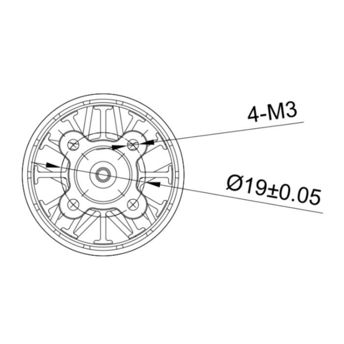 Двигун для дрона Hobbyporter 3115 640KV (HP3115-KV640)
