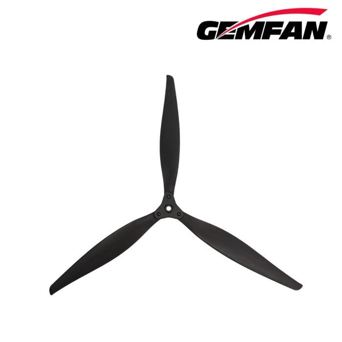 Пропелер для дрона Gemfan F1510 Folding 3 Blade Glass Fiber Nylon - Black 1CW + 1CCW (PMGNF1510-3A2)