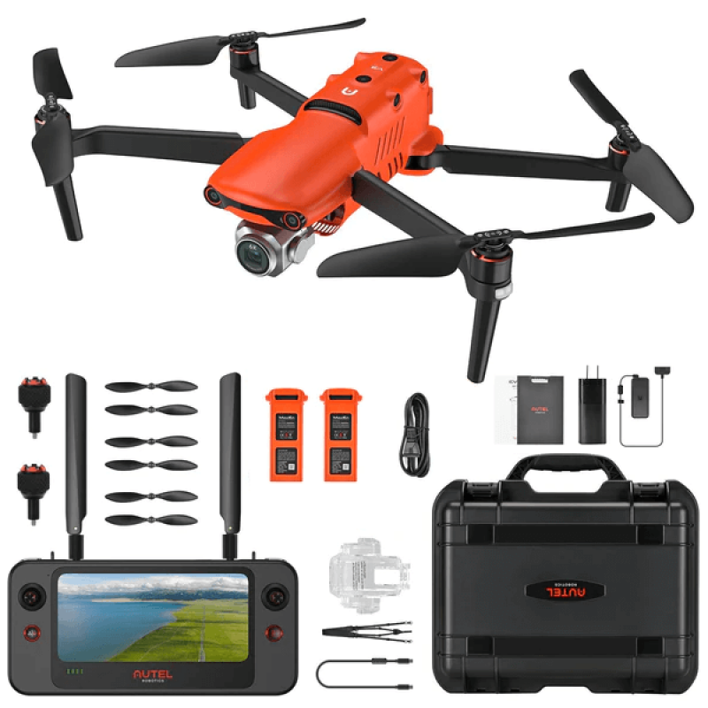 Квадрокоптер Autel EVO II Pro Rugged Bundle V3 Orange (102001514) + прошивка для ЗСУ з 6K камерою, GPS, БК мотори, до 25 км, 40 хв