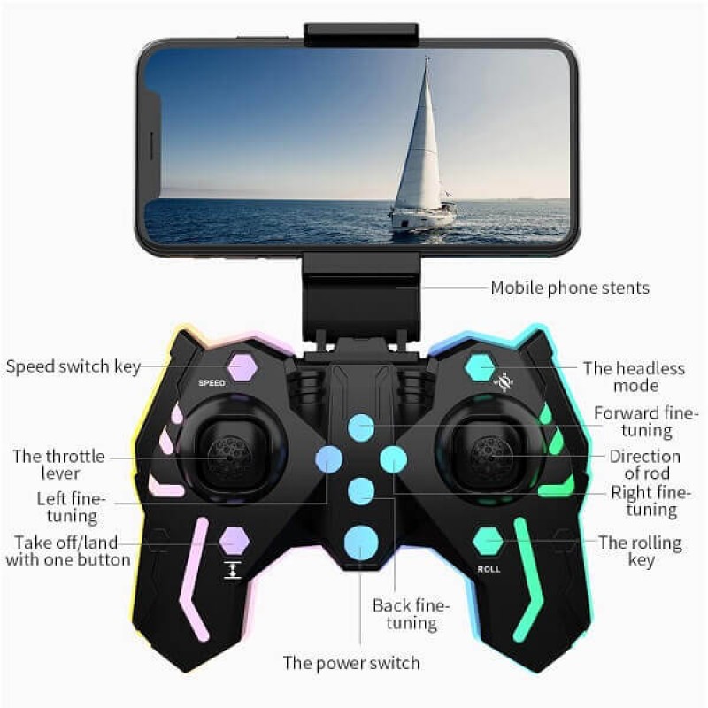 Квадрокоптер Kfplan KF615 - міні-дрон з 4K і HD камерами, FPV, барометр, до 15 хвилин в кейсі