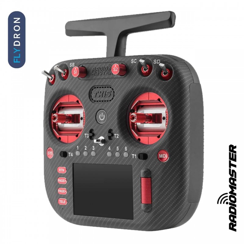 Пульт керування для дрона RadioMaster TX15 Max ELRS M2 Red – професійний радіопередавач для FPV