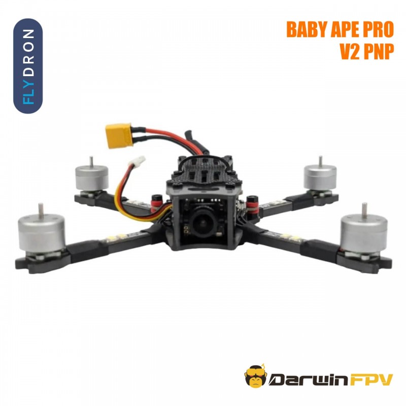Квадрокоптер DarwinFPV Baby Ape Pro V2 PNP – FPV-дрон, БК мотори, 3-дюймовий, Карбон 3K, XT30, PNP-версія