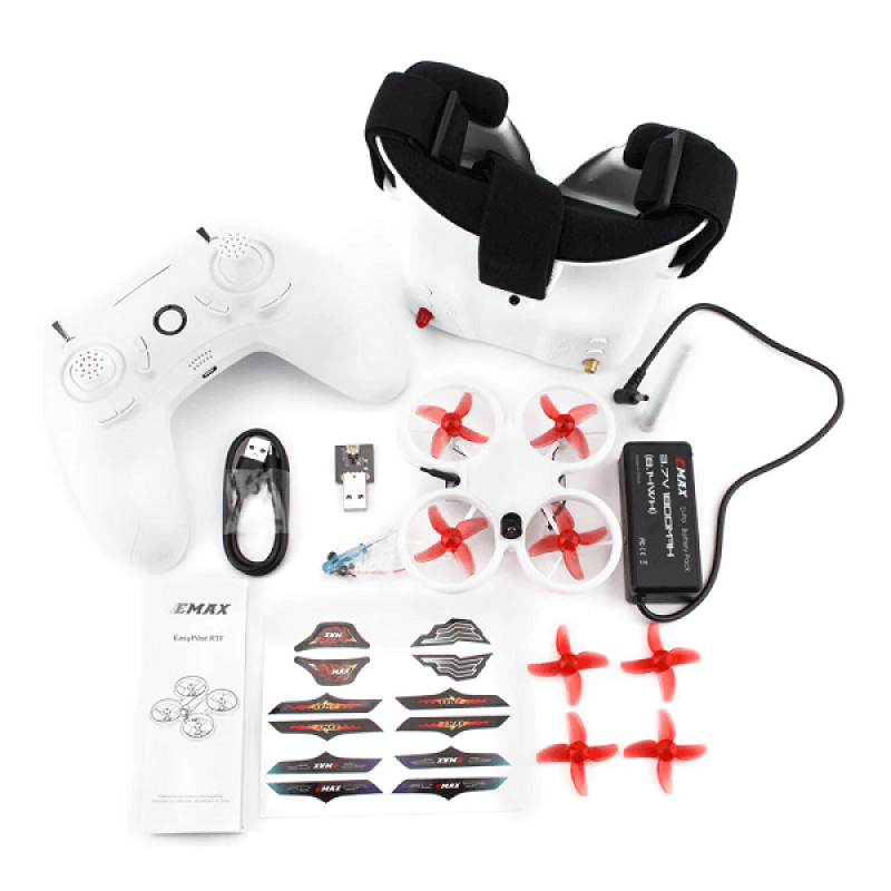 Квадрокоптер Emax Easypilot RTF Kit – FPV дрон з камерою, БК моторами, окулярами