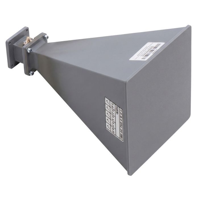 Антена для дрона RavLink Рупор 7.0-8.0 GHz 20 dBi SMA RHCP (RUPOR 7.0-8.0 20DBI)